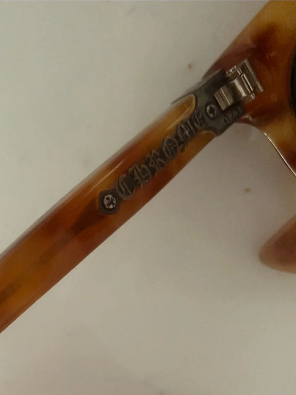 CHROME HEARTS - Round Tortoiseshell Unisex Sunglasses - Brown Lenses